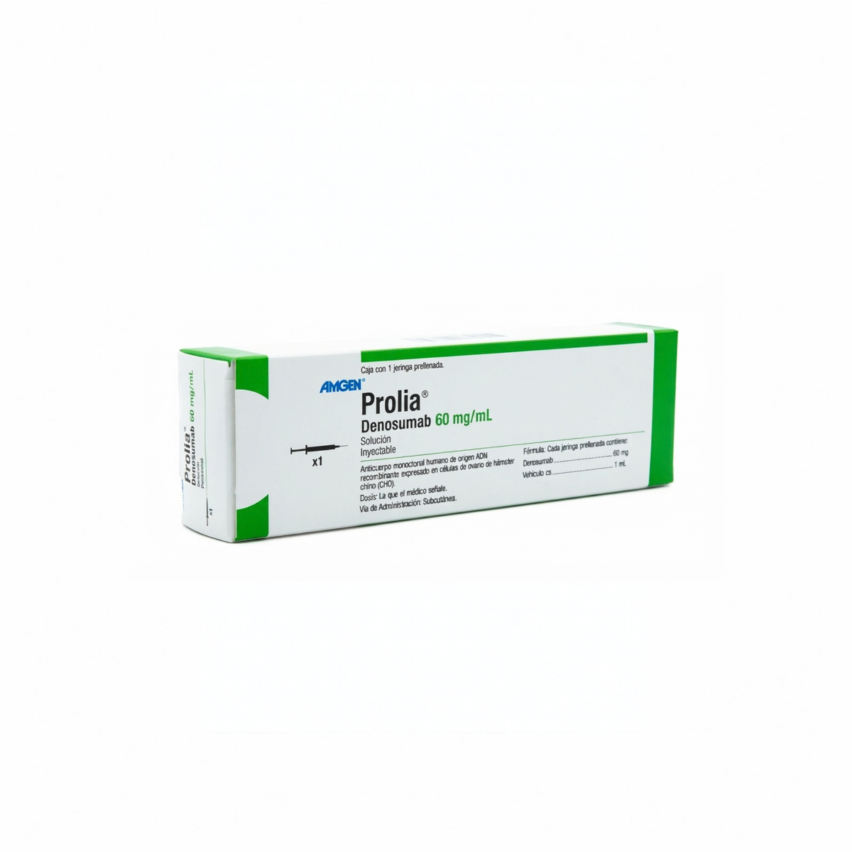 SOL.INY. PROLIA DENOSUMAB SOLUCION INYECTABLE 60MG/ML CAJA CON 1 JERINGA PRELLENADA