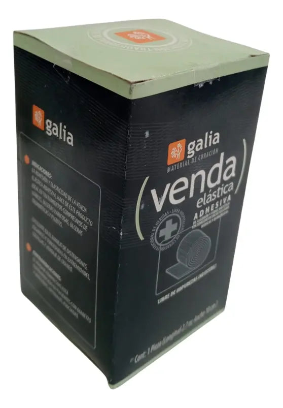 VENDA ELASTICA ADHESIVA DE ALGODON Y FIBRA SINTETICA DE 10 CM X 2.7 MTS MARCA GALIA