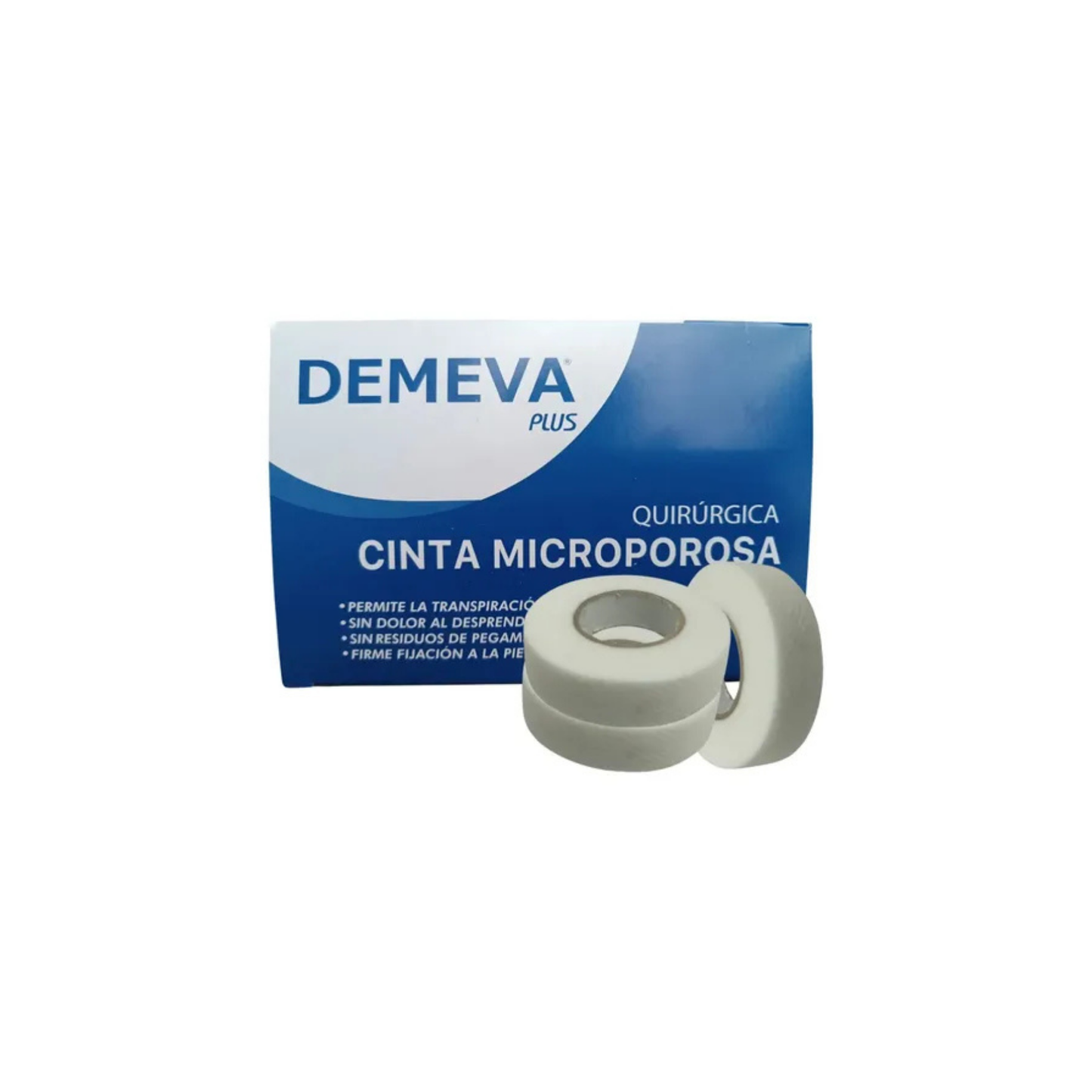 CINTA MICROPOROSA QUIRURGICA 2.5CMX10M CAJA CON 12 PIEZAS