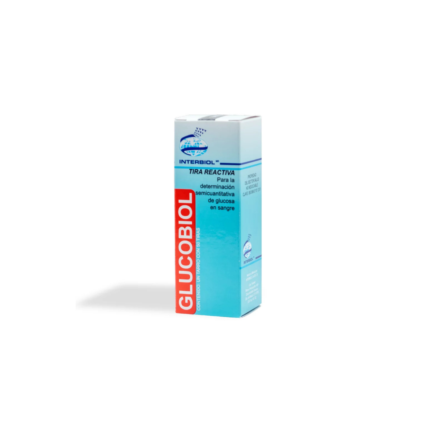 TIRAS REACTIVAS GLUCOBIOL FRASCO CON 50 TIRAS