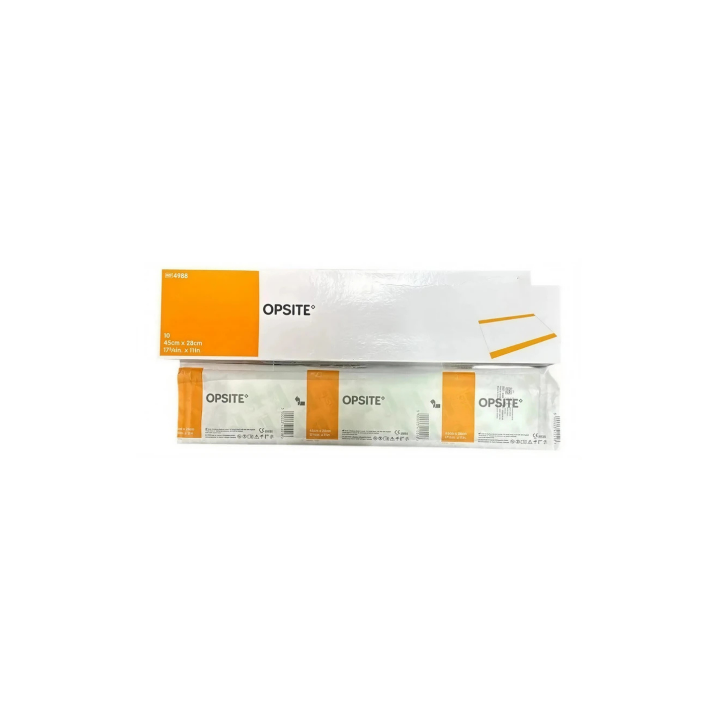 CAMPO QUIRURGICO OPSITE INCISE 45CMX28CM - COLOR TRANSPARENTE CAJA CON 10 PIEZAS