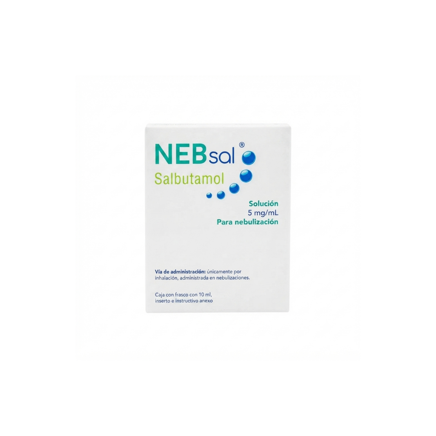 NEBSAL SALBUTAMOL SOLUCION 5MG/ ML FRASCO CON 10ML