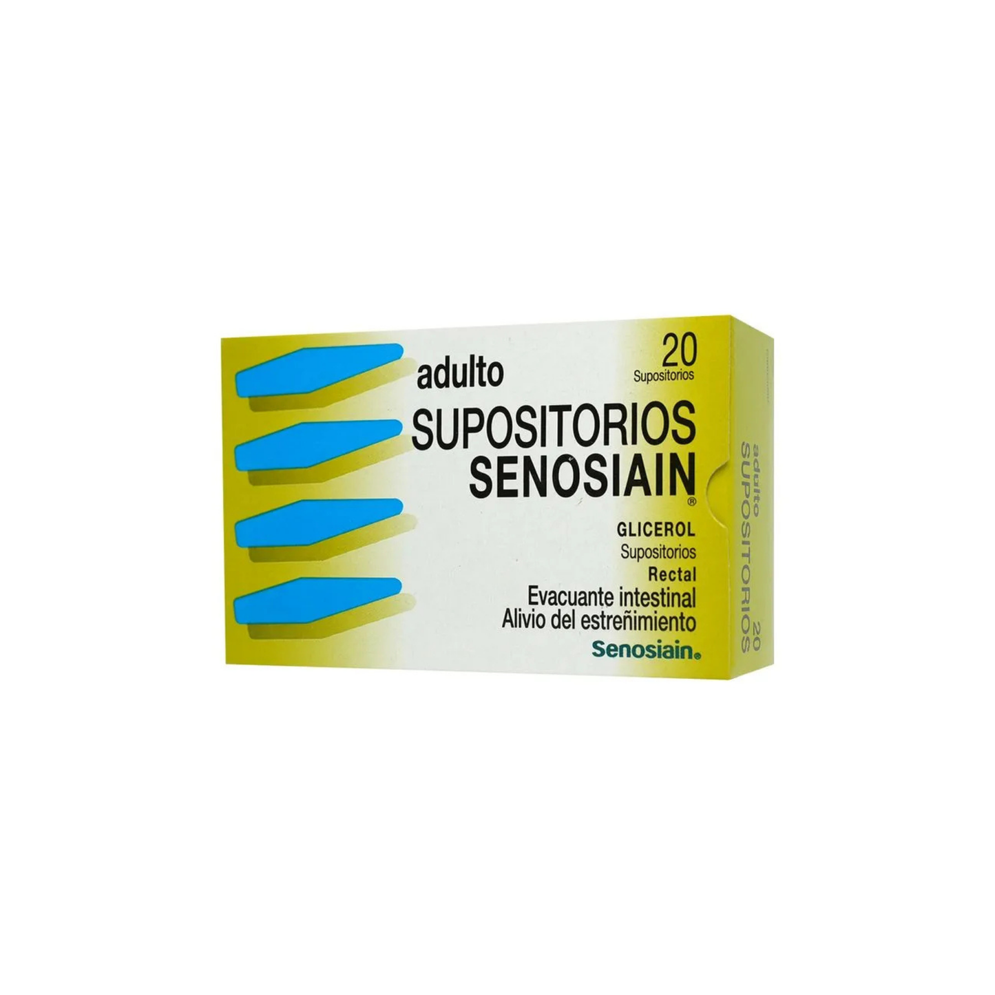 SUPOSITORIOS SENOSIAIN ADULTO CAJA CON 20 SUPOSITORIOS
