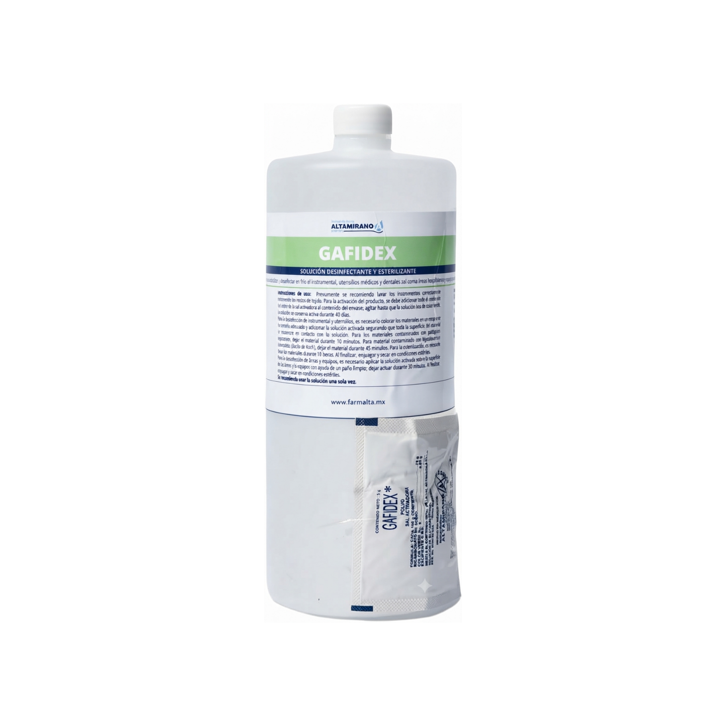SOLUCION DESINFECTANTE/ESTERILIZANTE GAFIDEX 1 LITRO