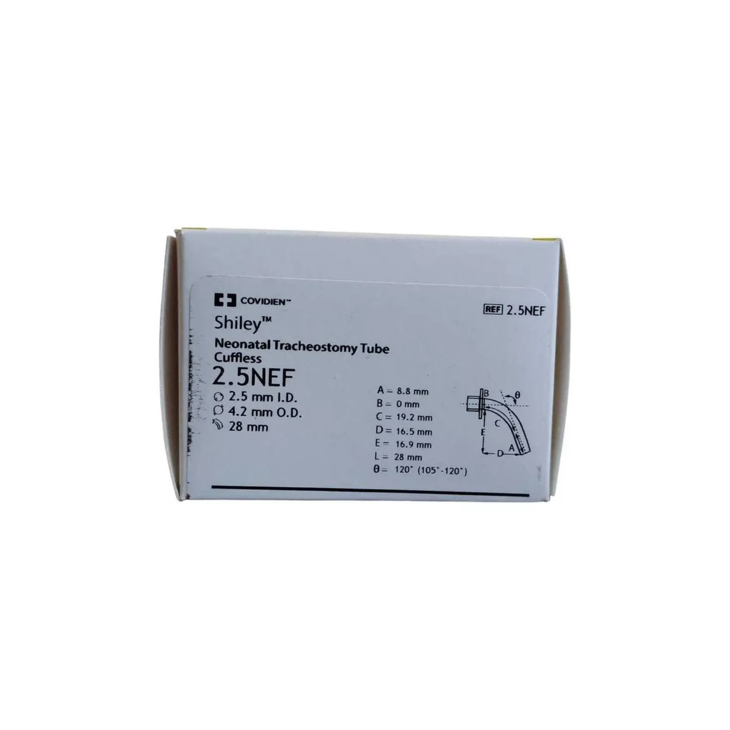 CANULA DE TRAQUEOSTOMIA NEONATAL SHILEY COVIDIEN REF:2.5 NEF 1 PIEZA