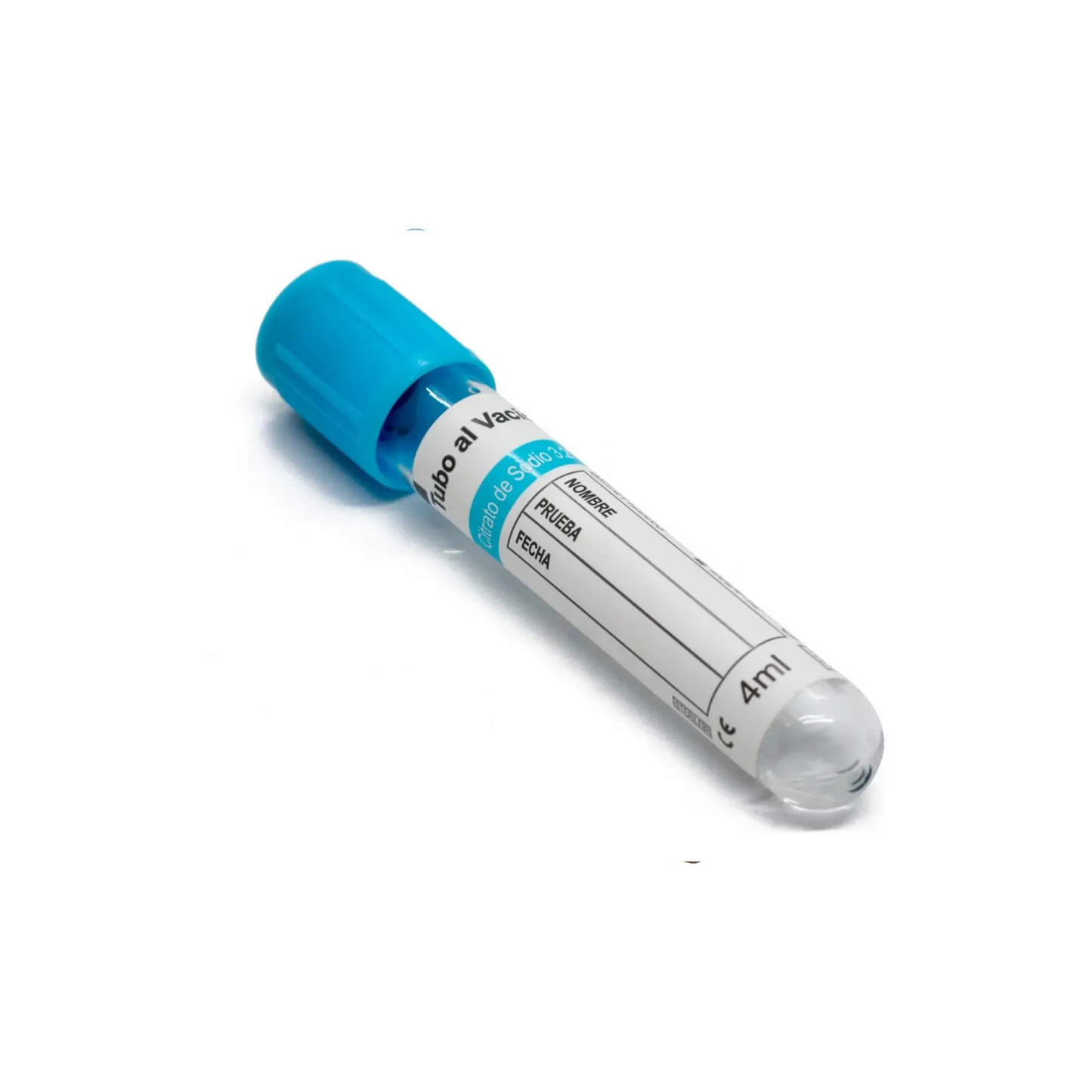 TUBO PARA TOMA DE MUESTRA DE SANGRE 13X75 mm PET CITRATO DE SODIO, 4ML BMH. 100pz