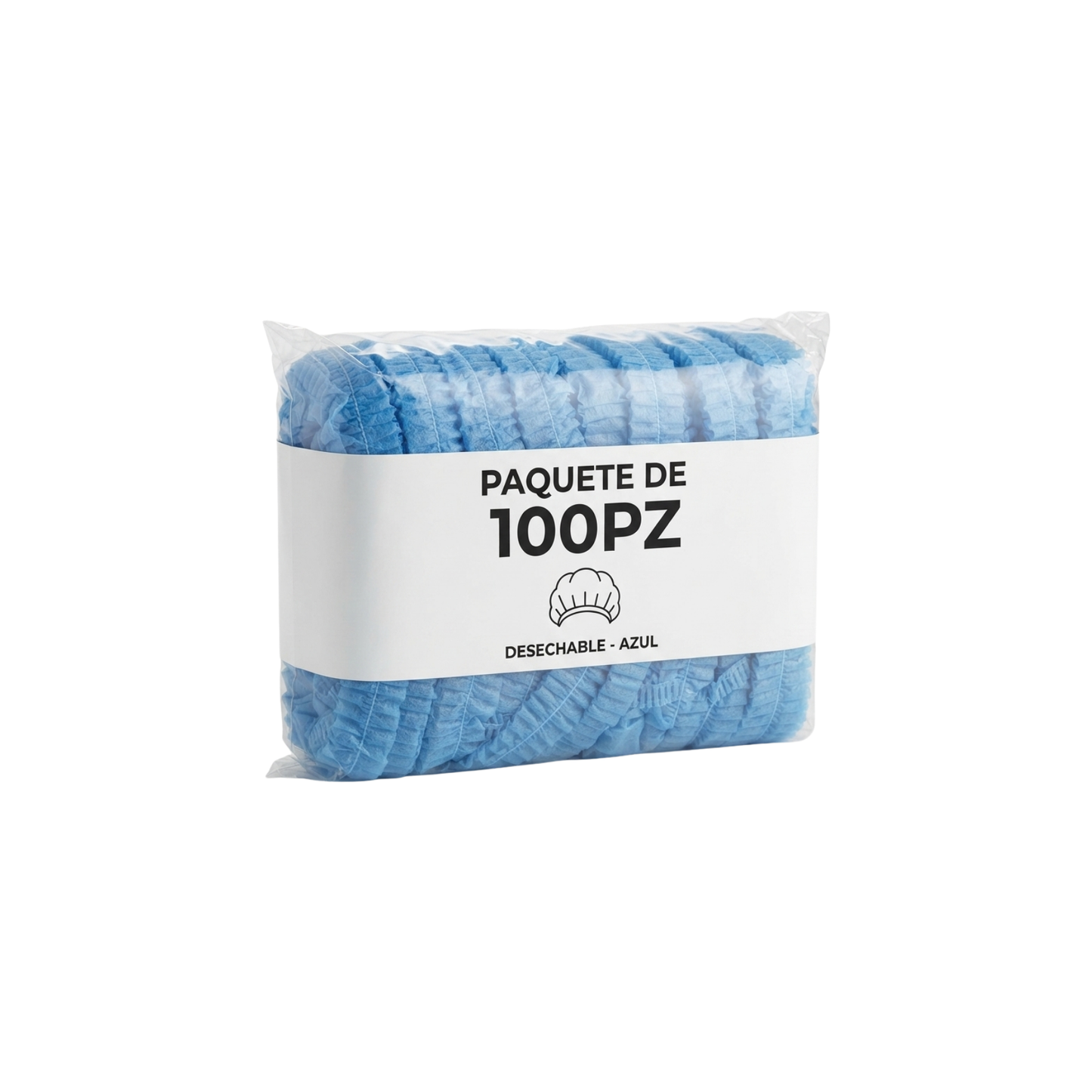 GORRO PLISADO PARA PACIENTE/ENFERMERA PAQUETE CON 100 PIEZAS