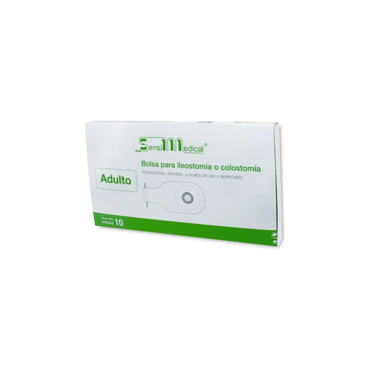 BOLSA PARA COLOSTOMIA O ILESTOMIA SENSI MEDICAL INFANTIL CAJA CON 10 BOL