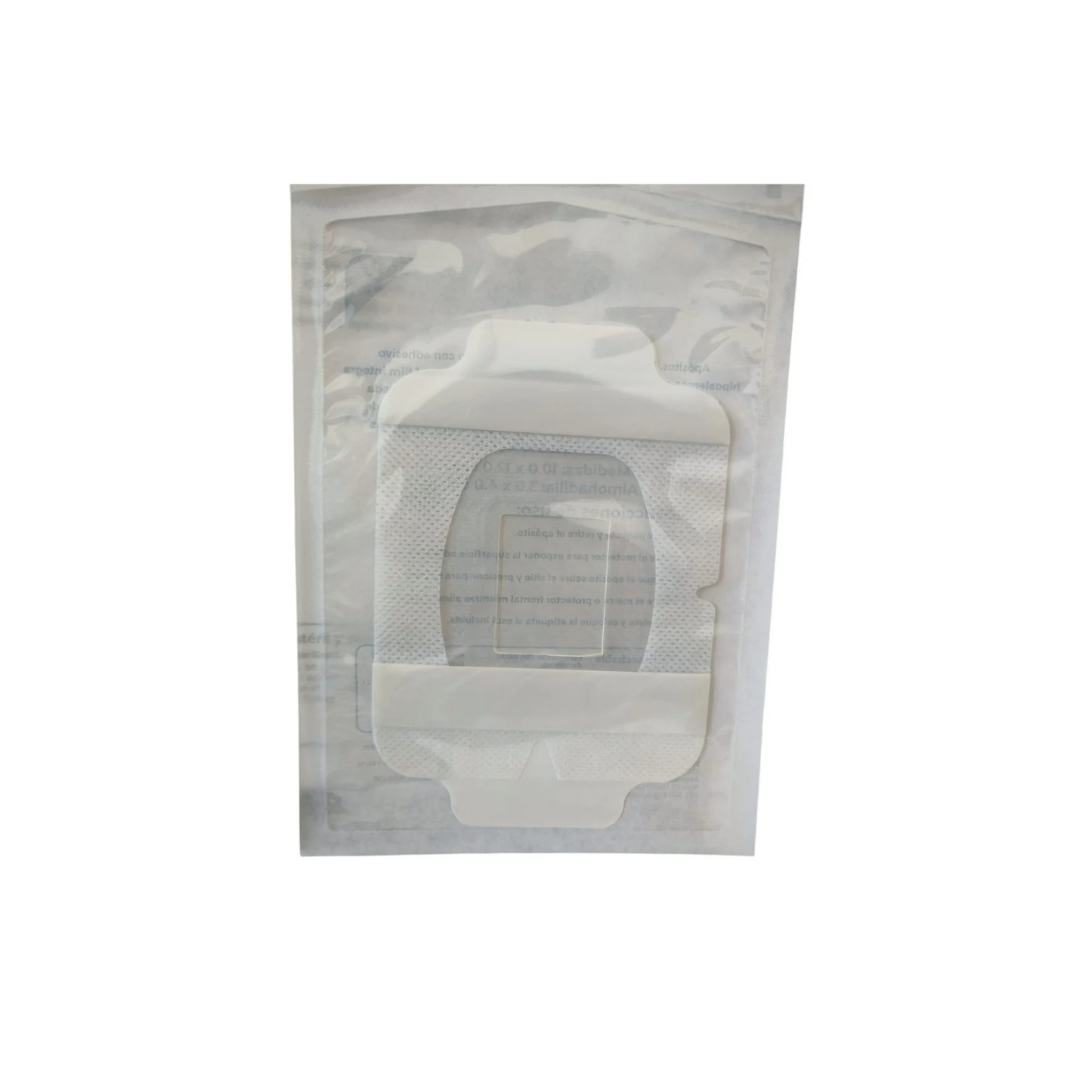APOSITO TRANSPARENTE ESTERIL DE POLIURETANO CON CLORHEXIDINA AL 2% 10X12CM ALMOHADILLA 3 X4 CM CAJA CON 25 PIEZAS