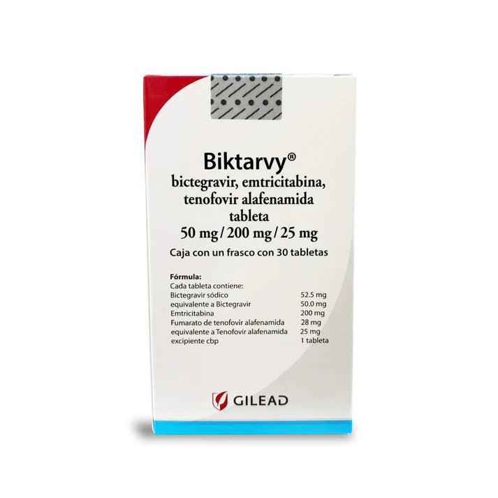 BIKTARVY CAJA CON 1 FRASCO CON 30 TABLETAS