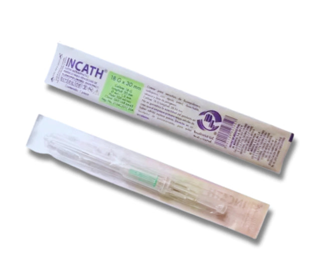 CATETER INTRAVENOSO PERIFERICO RADIOPACO INCATH DL 18G X 30MM CAJA CON 50 PIEZAS