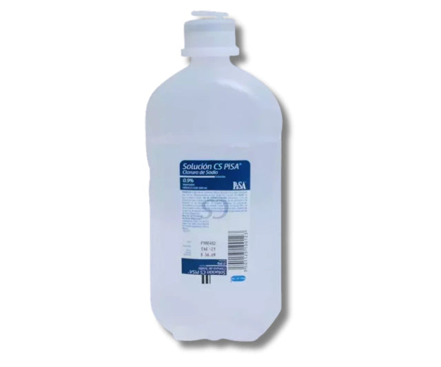 CLORURO DE SODIO INYECTABLE FRASCO CON 500ML MARCA PISA CAJA CON 24 PIEZAS