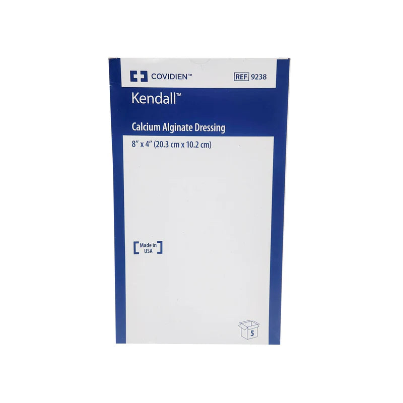 APOSITO ABSORBENTE DE ALGINATO DE CALCIO Y SODIO KENDALL DE 20.3 CM X 10.2 CM MARCA COVIDIEN CAJA CON 5 PIEZAS