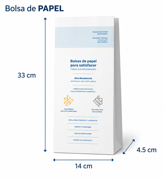 BOLSA P/ESTERILIZAR 14X33X4.5 CM C/100 PIEZAS