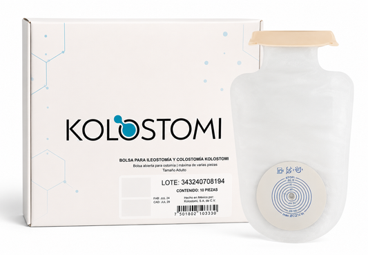 10 Bolsas para Colostomía o Ileostomía adulto KOLOSTOMI