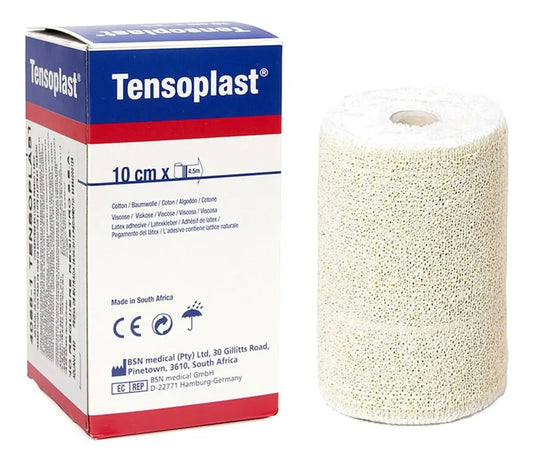 VENDA ELASTICA ADHESIVA TENSOPLAST DE 10 CM X 4.5 MTS