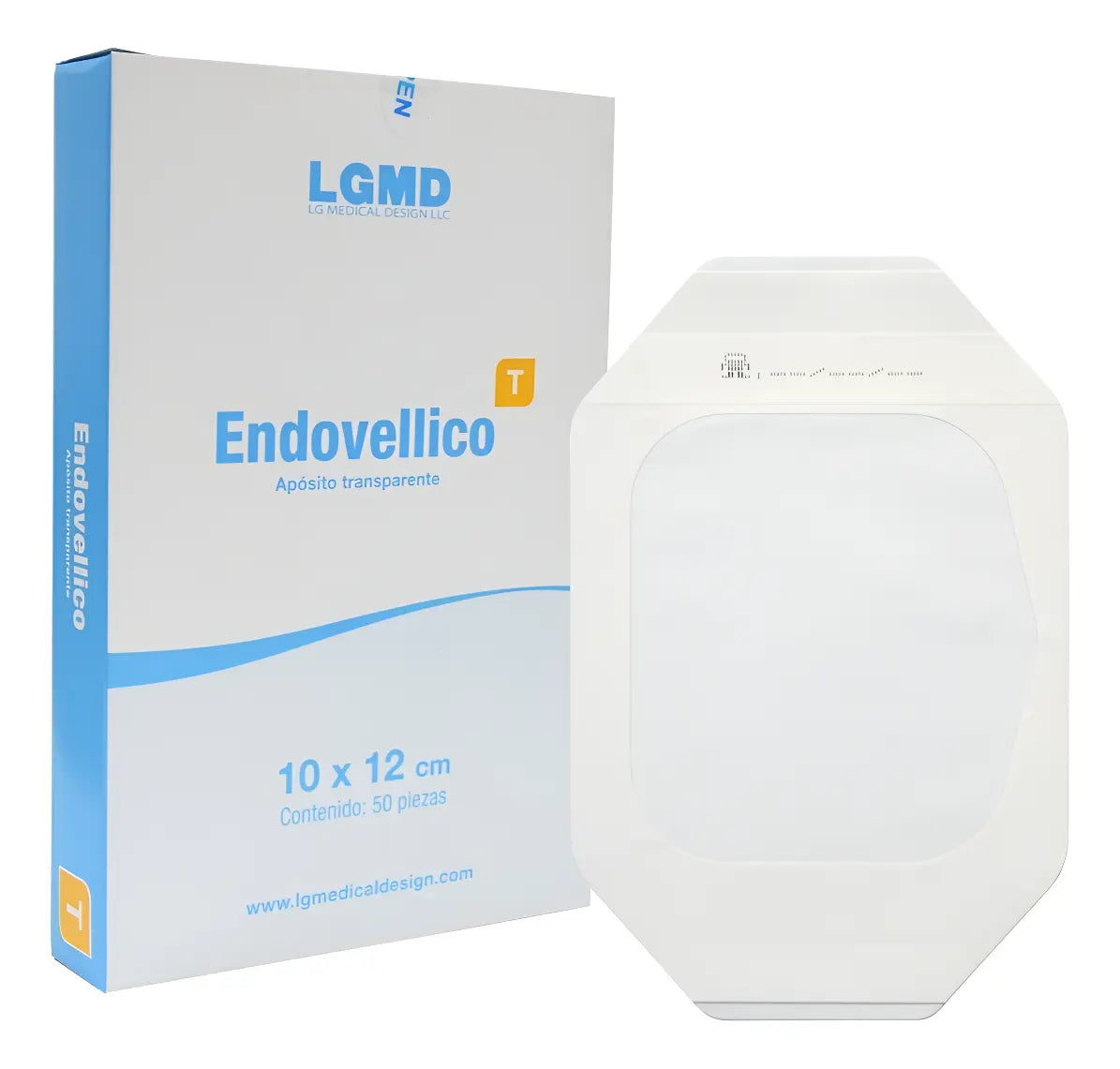 ENDOVELLICO APOSITO TRANSPARENTE, MICROPOROSO Y AUTOADHERIBLE 10 X 12 CM CAJA CON 50 PIEZAS