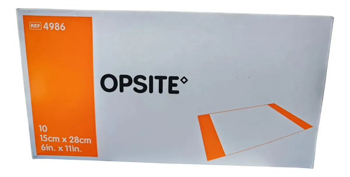 Campo quirúrgico adhesivo estéril Opsite 15 x 28 cm caja con 10 pzs