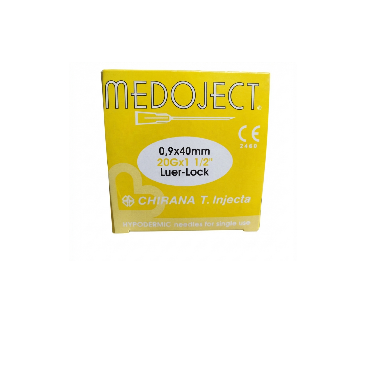 AGUJA HIPODERMICA MEDOJECT 20GX38MM CAJA CON 100 PIEZAS