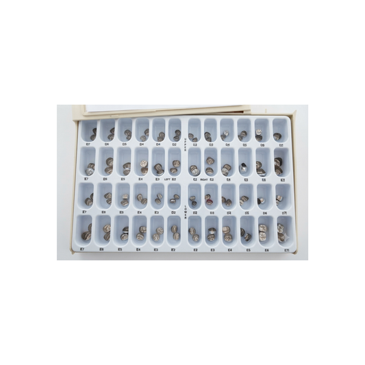 CORONAS ANTERIORES PRIMARIAS DE ACERO INOXIDABLE 3M CAJA CON 72 CORONAS REF: 908100