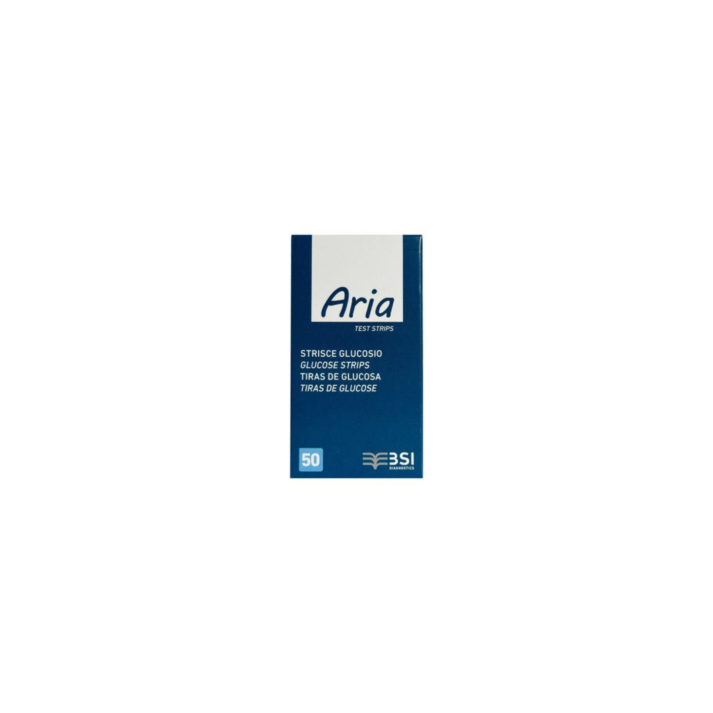 TIRAS PARA GLUCOSA ARIA FRASCO CON 50 PIEZAS
