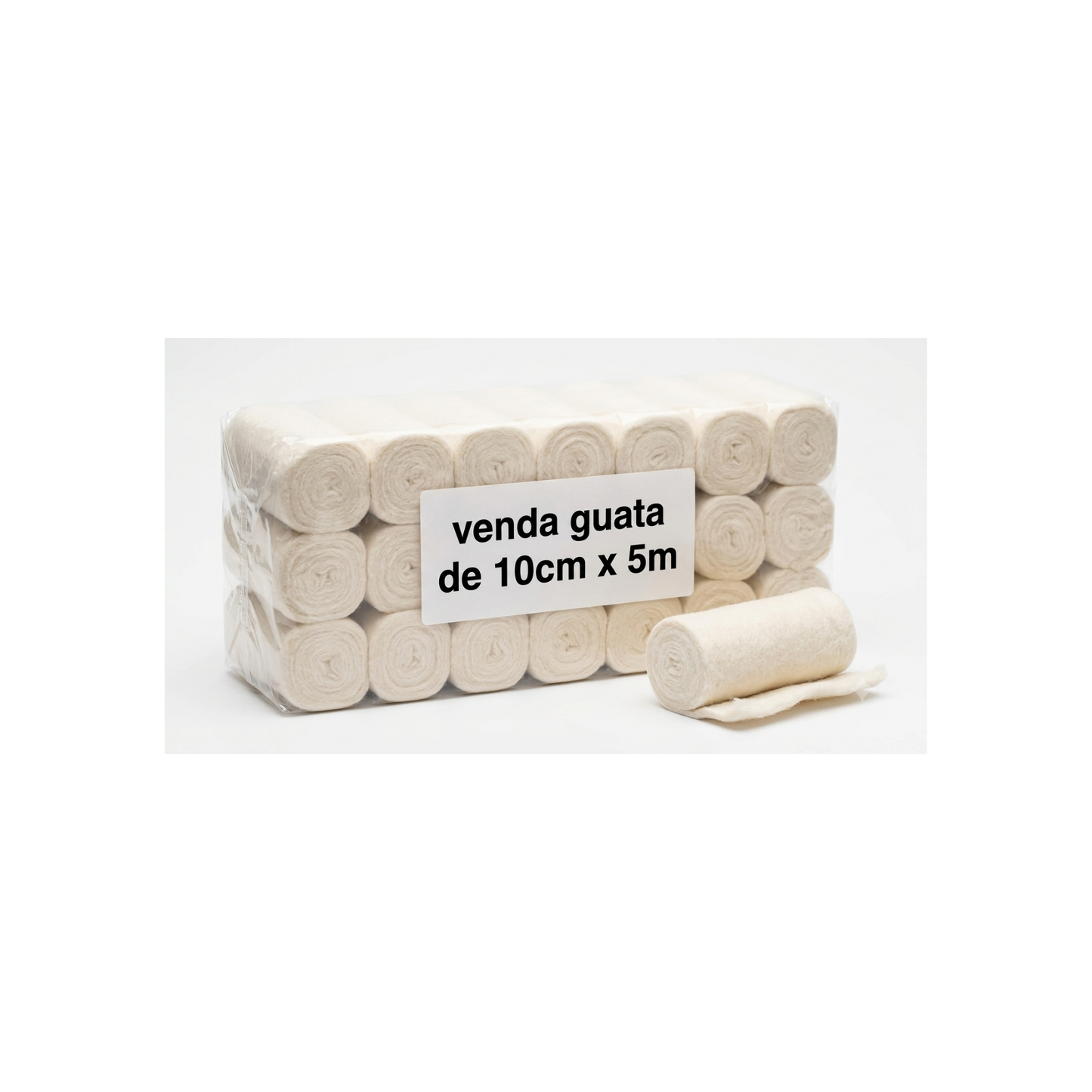 VENDA GUATA MARCA PROTEC ANCHO. 10CM LONGITUD 5 M PAQUETE DE 24 PIEZAS