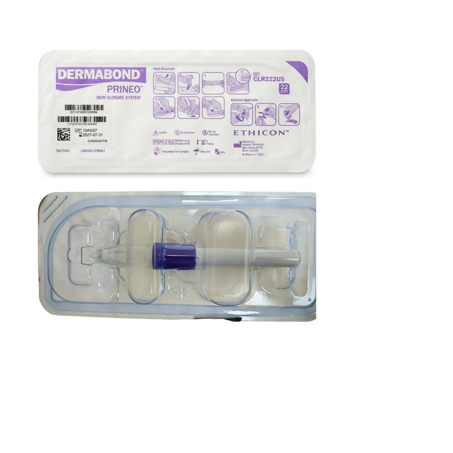 DERMABOND PRINEO ADHESIVO TOPICO PARA PIEL CLR222US - 1 PZ