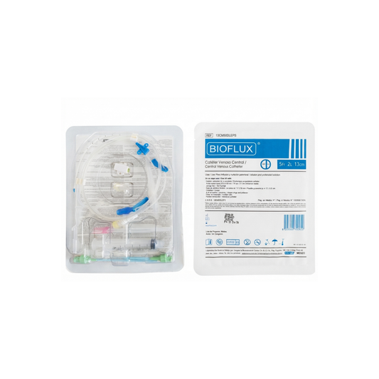 CATETER VENOSO CENTRAL 5FR X 13 CM 2 LUMEN BIOFLUX