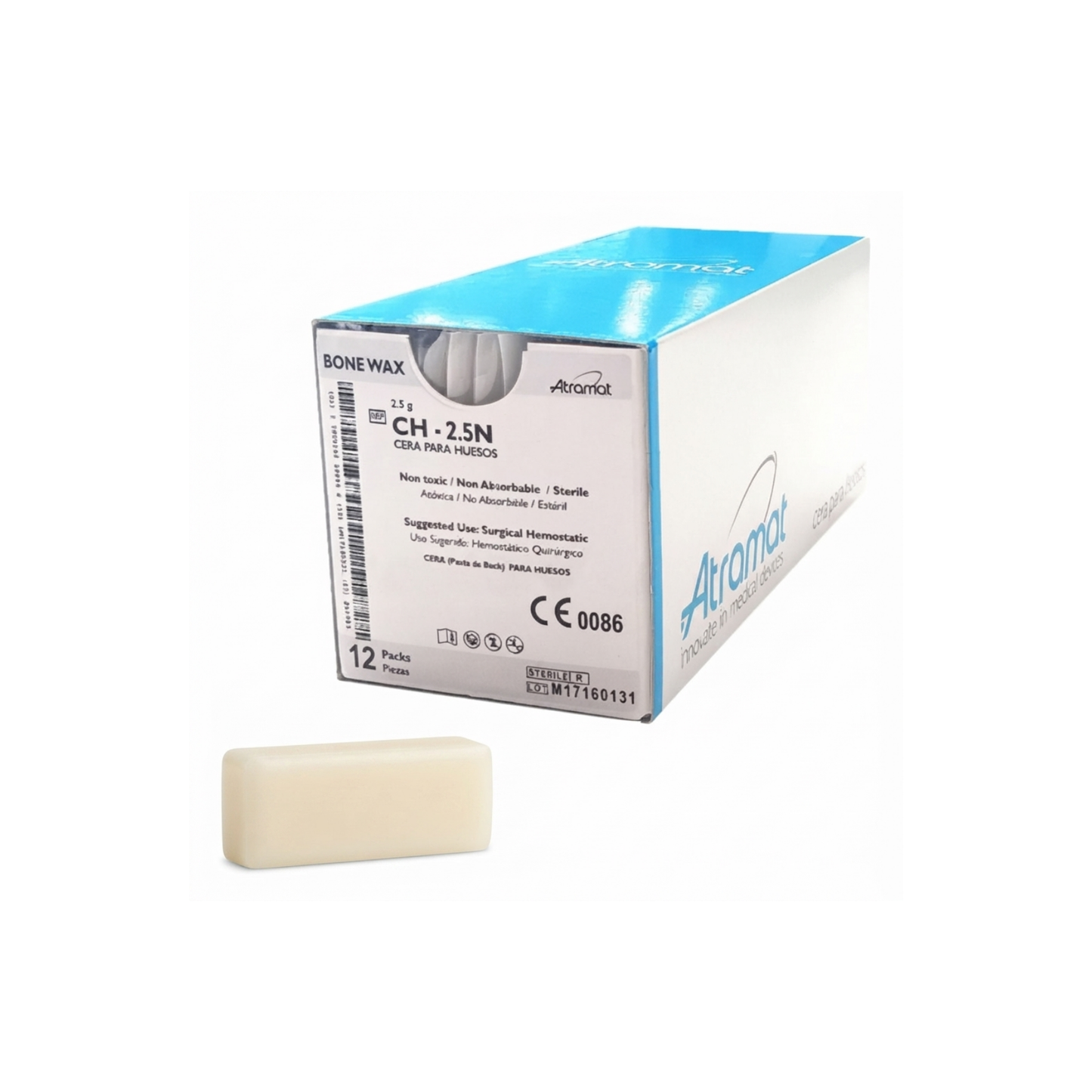 CERA PARA HUESOS ATRAMAT CAJA CON 12 PIEZAS