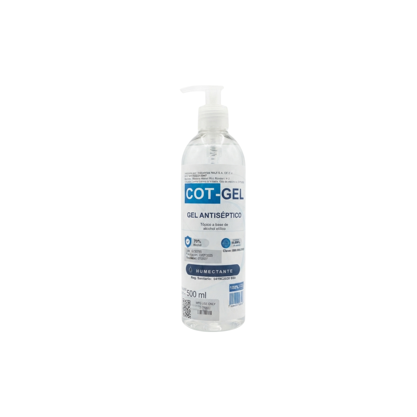 GEL ANTISEPTICO COT-GEL 500 ML