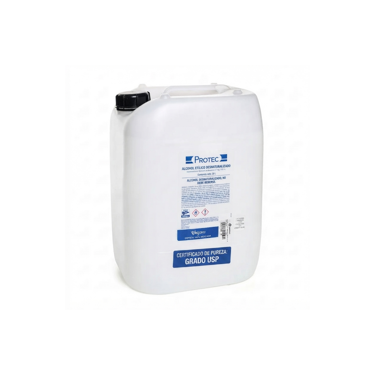 ALCOHOL ETILICO DESNATURALIZADO PROTEC GALON 20 LITROS