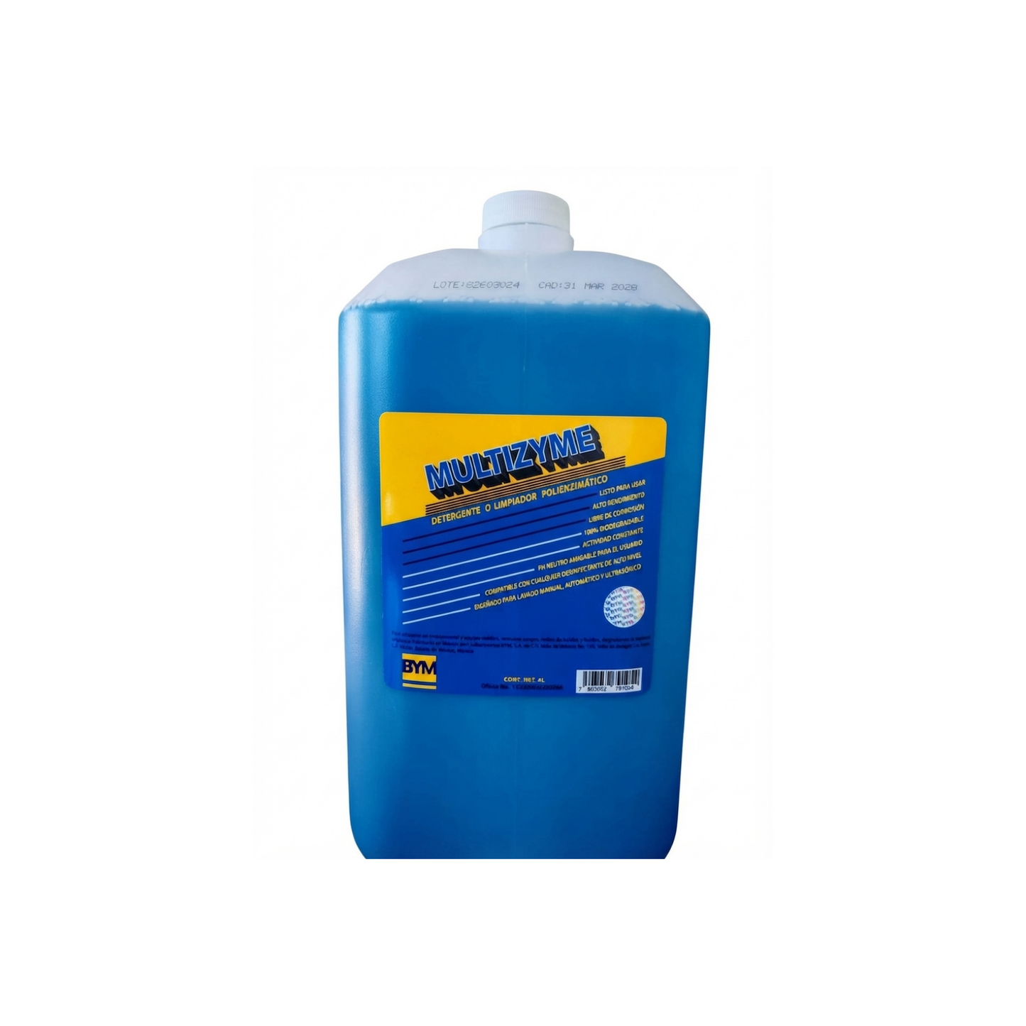 DETERGENTE O LIMPIADOR POLIENZIMATICO MULTIZYME GALON DE 4LITROS