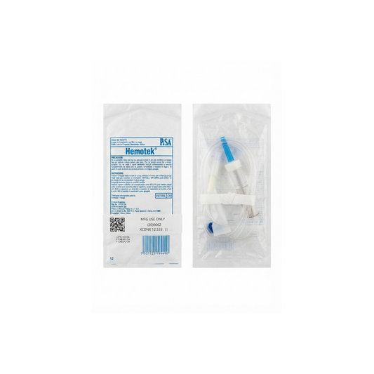 EQUIPO PARA TRANSFUSION CON FILTRO SIN AGUJA ESTERIL HEMOTEK