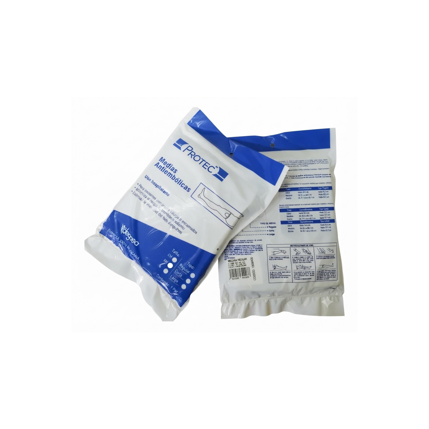 MEDIAS ANTIEMBOLICAS MEDIANA CORTA PROTEC 1 PAR