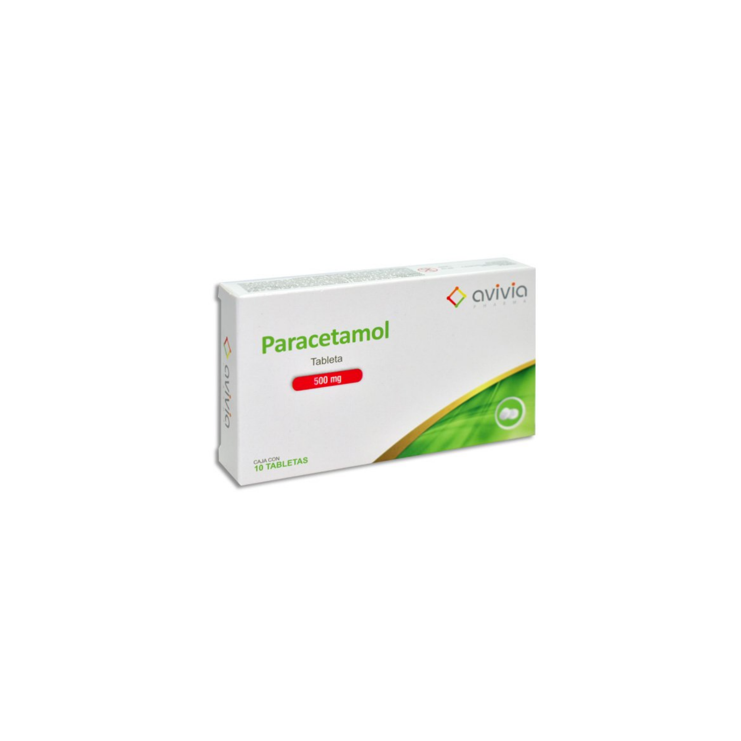 PARACETAMOL 500 MG CAJA CON 10 TABLETAS
