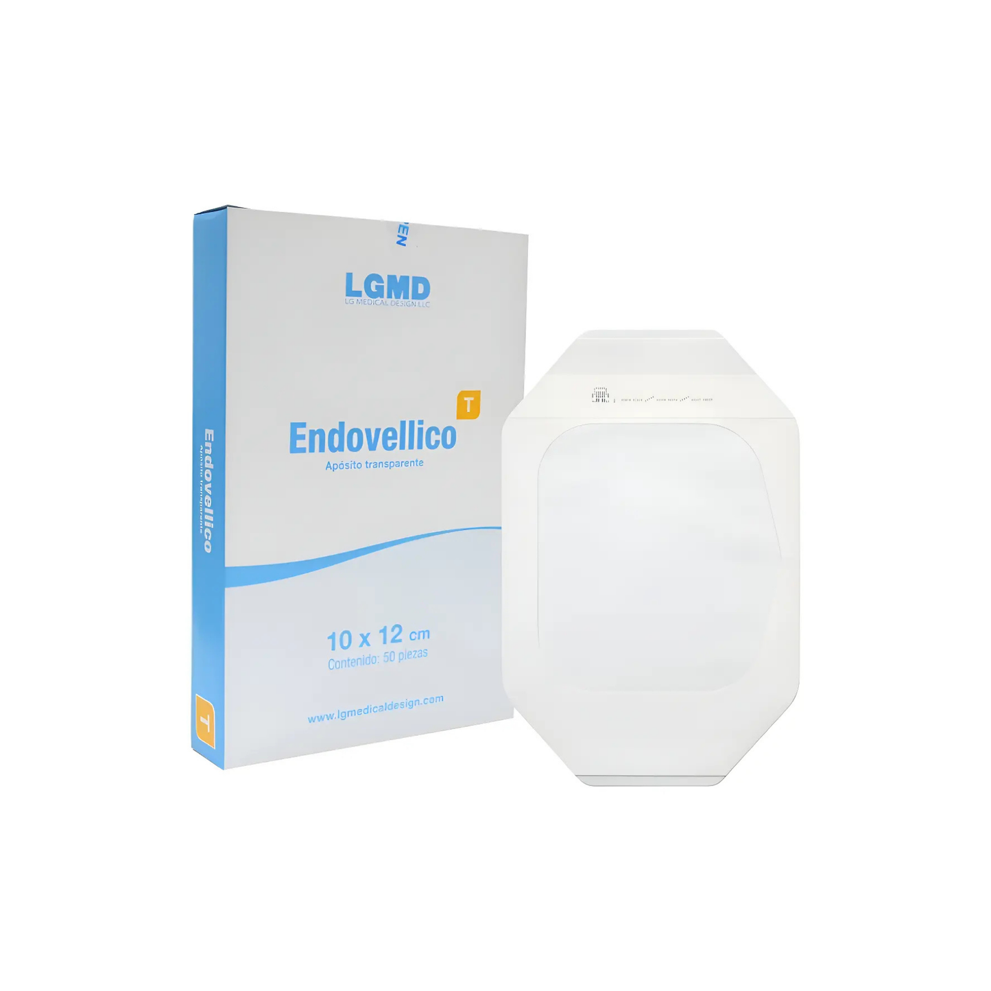 ENDOVELLICO APOSITO TRANSPARENTE, MICROPOROSO Y AUTOADHERIBLE 10 X 12 CM CAJA CON 50 PIEZAS