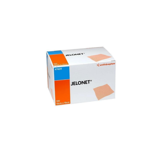 Jelonet 10 x 10 cm Apósito Beige, Marca Smith&Nephew, Caja con 100 piezas
