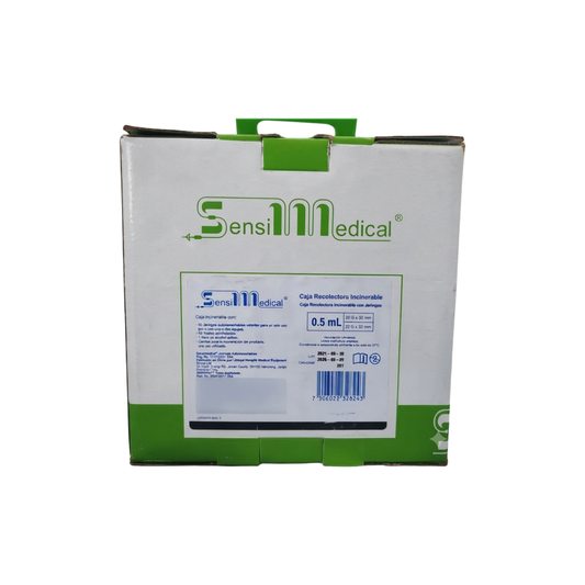 JERINGAS SENSIMEDICAL 0.5 CON D/AGUJA 20GX32MM 22GX32MM CAJA CON 50 PZ