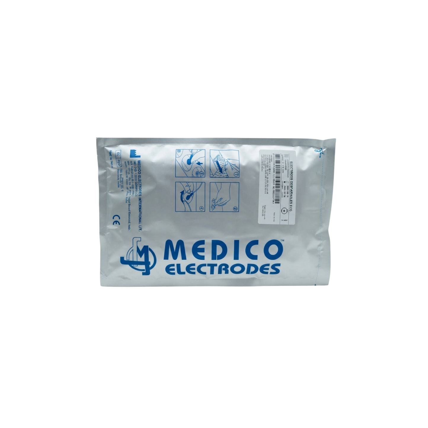 ELECTRODOS DESCARTABLES ECG PEDIATRICO 35X30MM PAQUETE DE 100 PIEZAS
