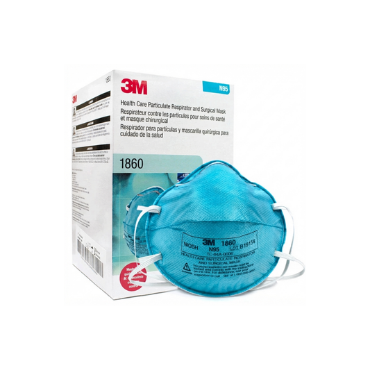 MASCARILLA 3M N95 COLOR AZUL 1860 CAJA CON 20 PIEZAS