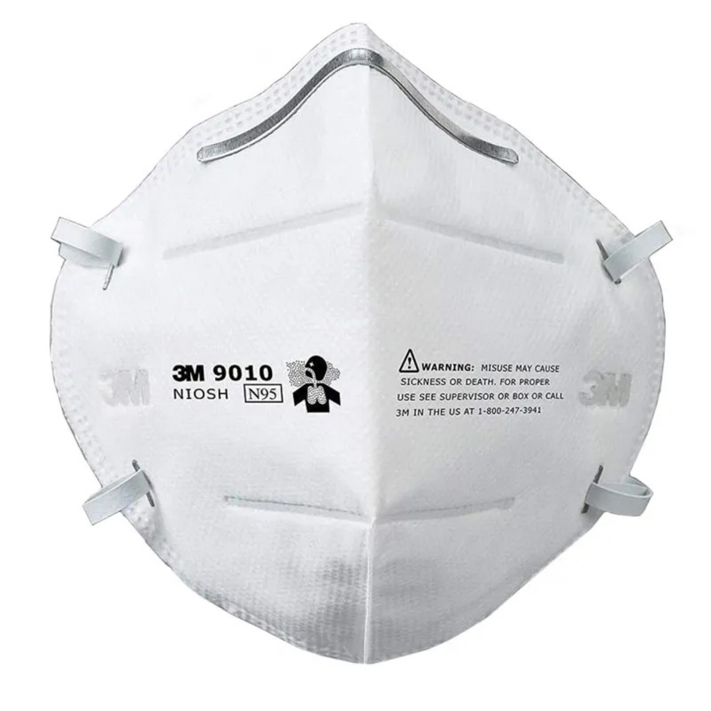 Mascarilla N95 de 3M mod 9010 color blanco caja con 50 piezas