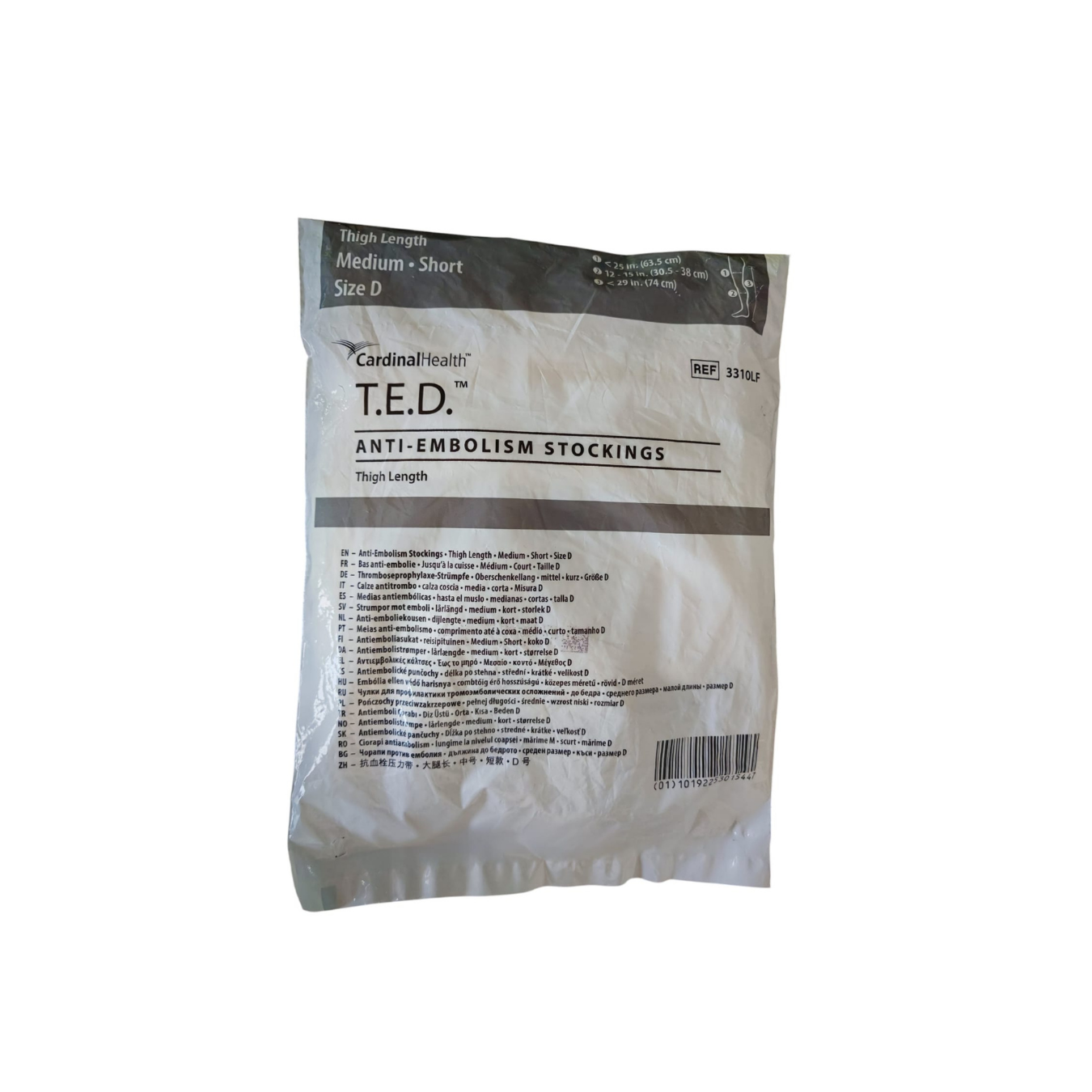 T.E.D. MEDIA ANTIEMBOLICA CARDINAL HEALTH MEDIANA CORTA 1 PIEZA