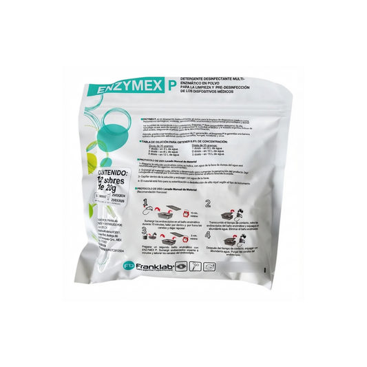 ENZYMEX DETERNGENTE DESINFECTANTE MULTIENZIMATICO 20GR CAJA CON 12 SOBRES