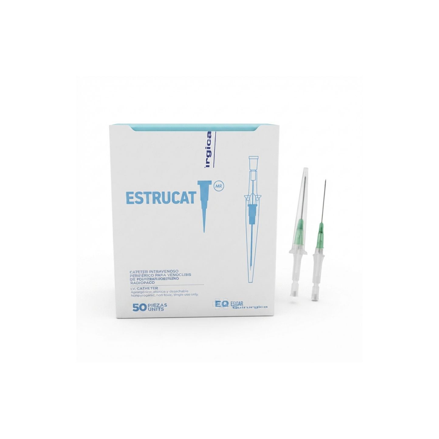 ESTRUCAT CATÉTER INTRAVENOSO PERIFÉRICO 18G X 45 MM CAJA CON 50 PIEZAS