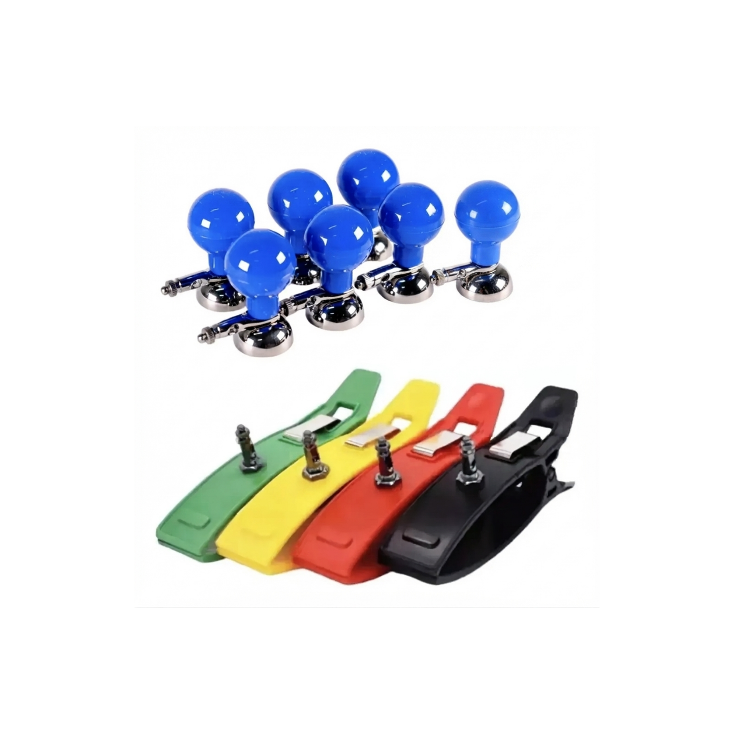 KIT DE PINZAS Y PERILLAS PARA ELECTROCARDIOGRAMA