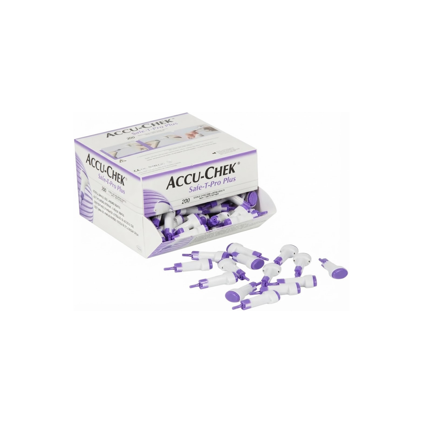 LANCETAS ACCU-CHEK SAFE-T-PRO PLUS CAJA CON 200 PIEZAS