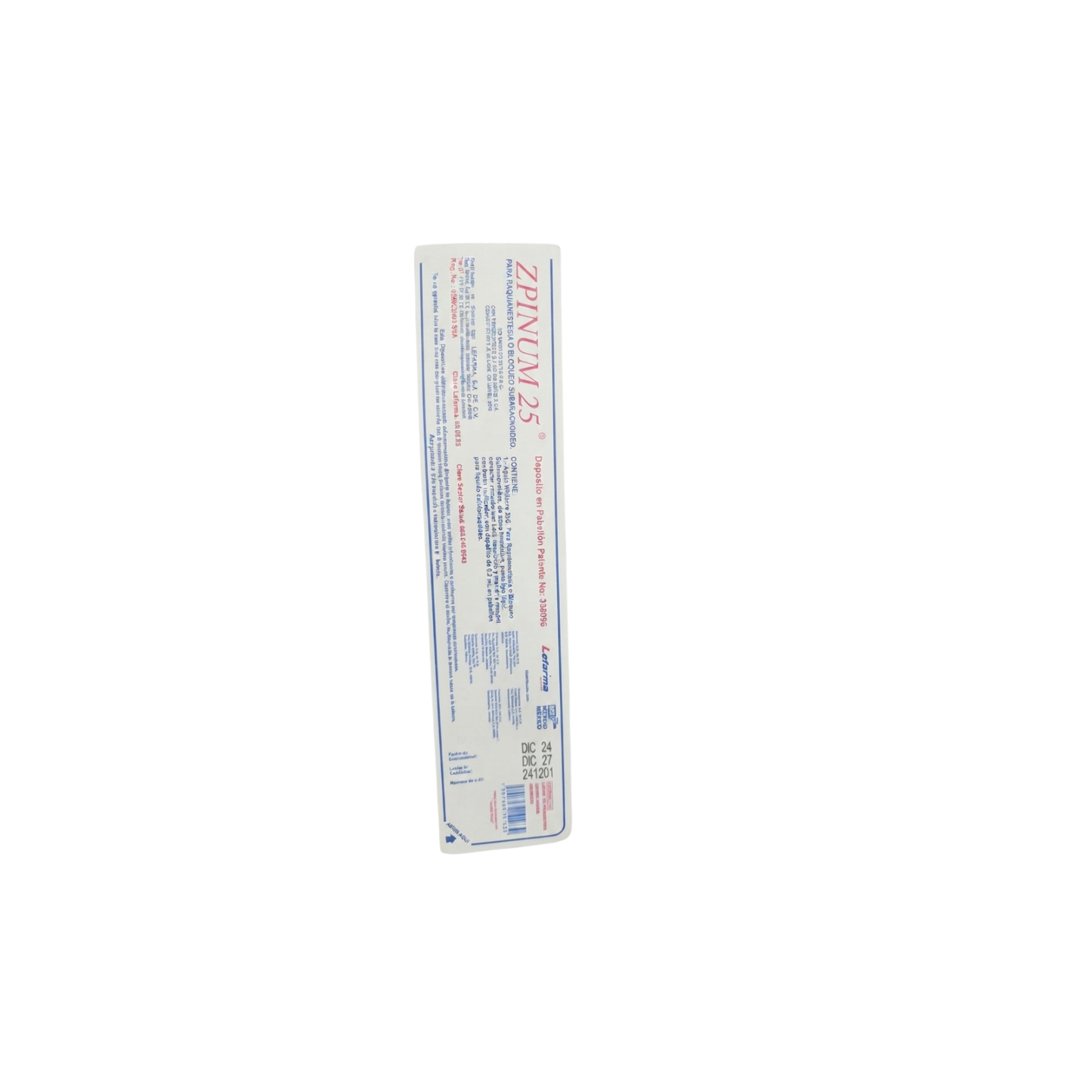 AGUJA WHITACRE 25G ZPINUM-25 1 PIEZA