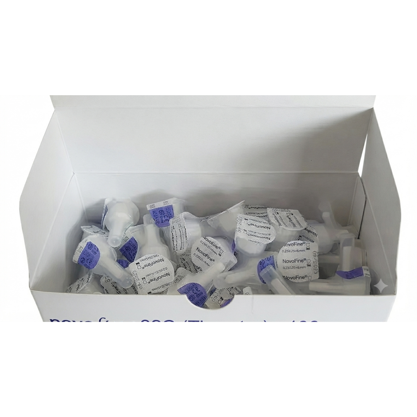NOVOFINE AGUJAS PARA ADMINISTRACION SUBCUTANEA 32G 0.23/0.25X6MM CAJA CON 100 PIEZAS