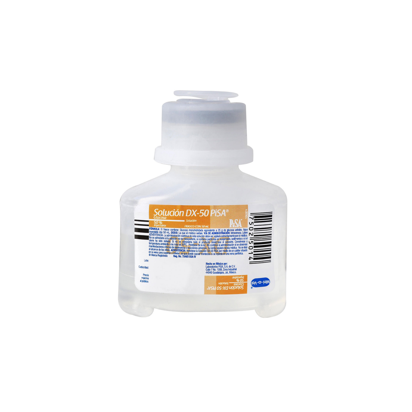 GLUCOSA AL 50% SOLUCION DX-50% 50 ML PISA