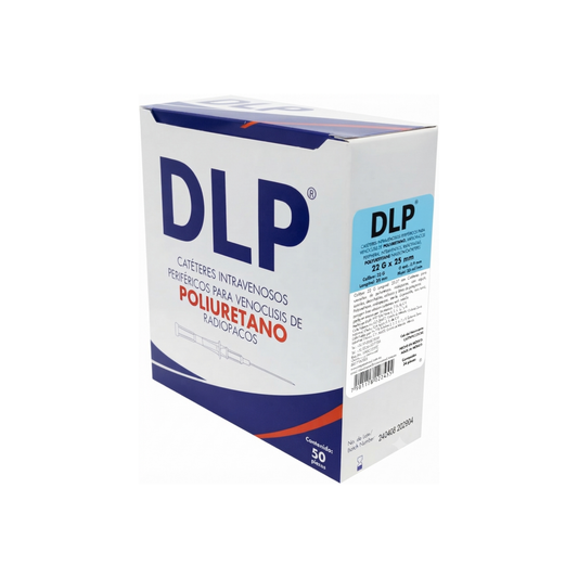 Cateter Intravenoso Para Venoclisis DLP Azul 22g X 25mm C/50